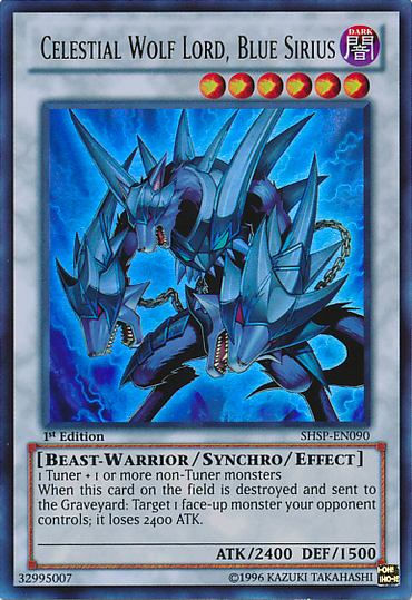 Celestial Wolf Lord, Blue Sirius [SHSP-EN090] Ultra Rare